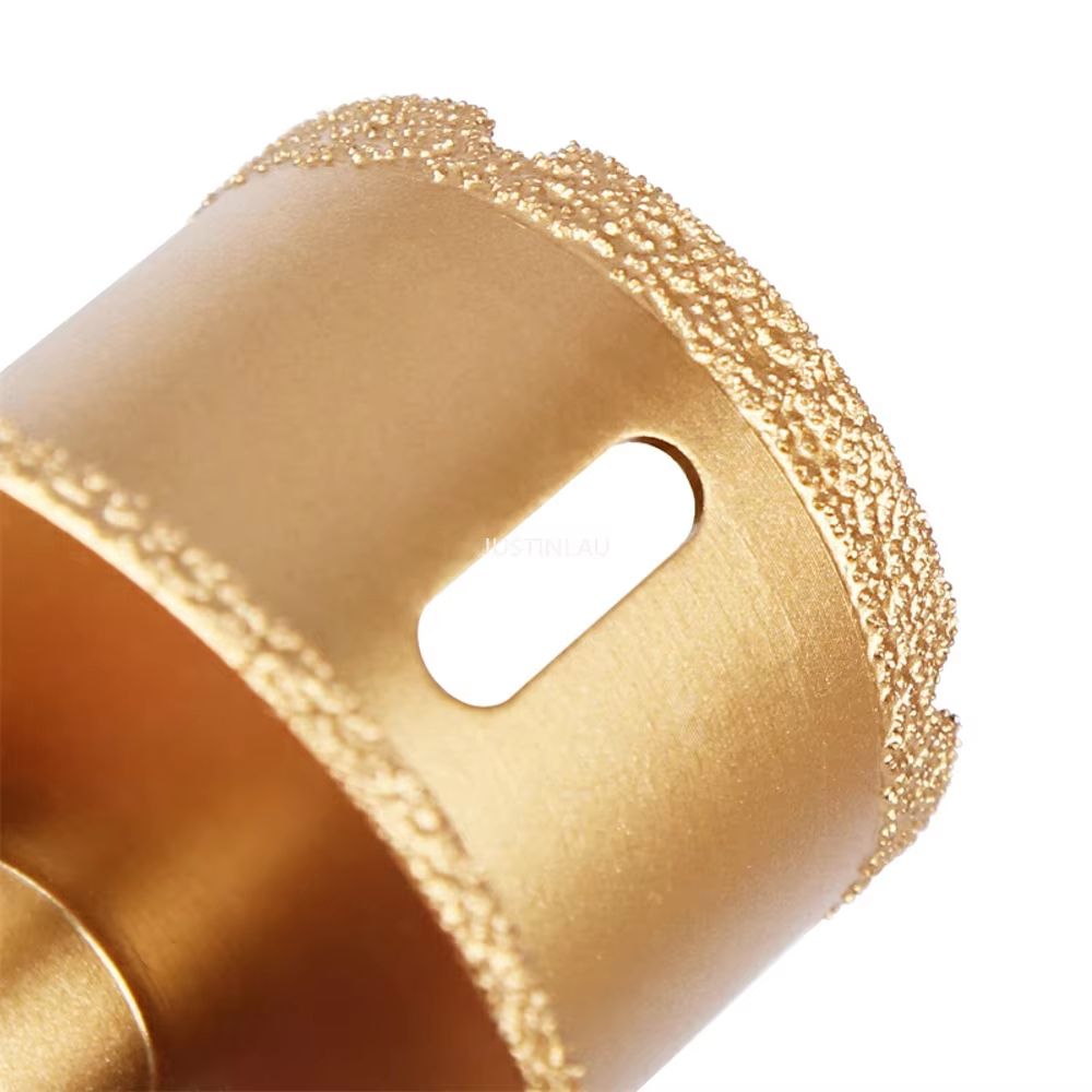 JUSTINLAU Vacuum Brazed Diamond Hole Saw  14 Drive Core Bit For Porcelain  Marble 5