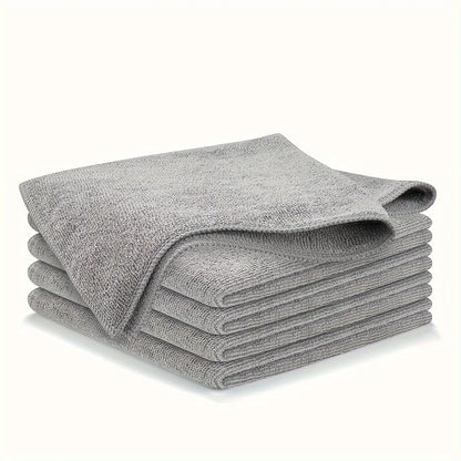 Ultrafine Fiber Light Gray Kitchen Towel Soft Absorbent Stainremoving Cleaning Cloth Set 7