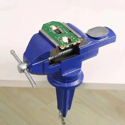 Universal 360degree Swivel Table Vise  Portable ClampOn Bench Vice For Woodworking  Metalwork 4