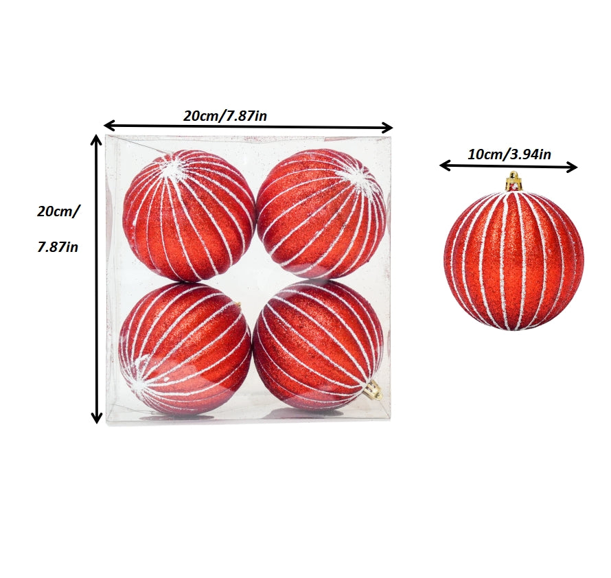 Christmas Ball Decoration, New Year Party Supplies Accessory, Navidad Tree Pendent Ornaments for Home Decor