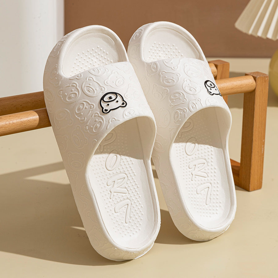 Little Bear Sandals, Summer Fashion Men's Slippers, Non-slip Soft Indoor Bathroom Shoes, Women Dormitory Casual Couple