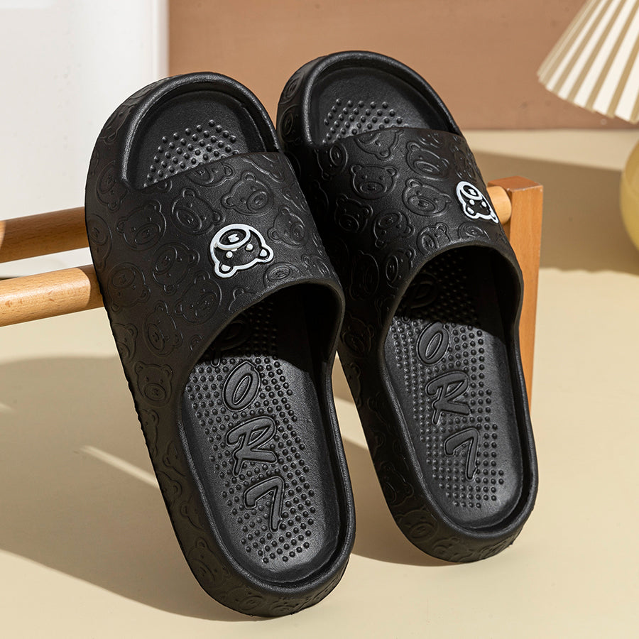 Little Bear Sandals, Summer Fashion Men's Slippers, Non-slip Soft Indoor Bathroom Shoes, Women Dormitory Casual Couple