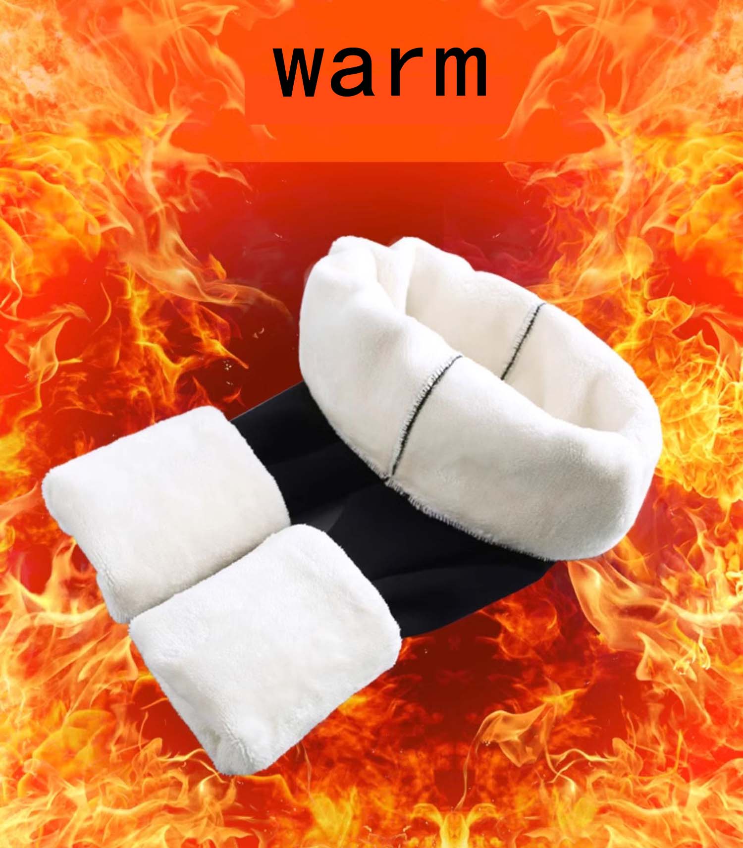 Women's High-Waist Thermal Pants, with Pockets, Elastic and Comfortable Trousers