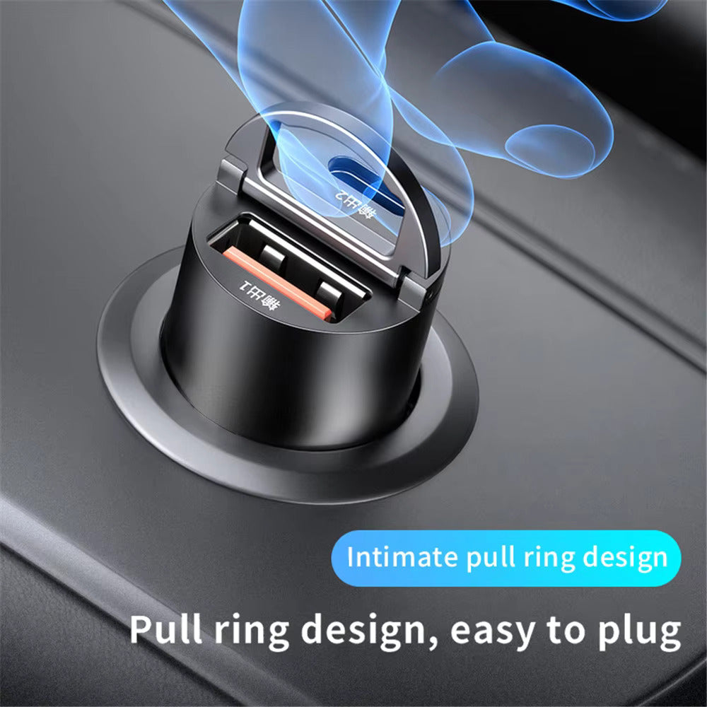 Fast Charging Car USB Type C Charger, QC3.0 Mini Car Charger, Lighter, for iPhone Samsung Xiaomi Huawei