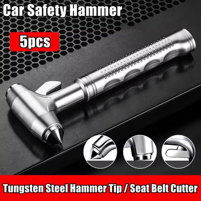 JUSTINLAU 2in1 Car Safety Hammer  Seatbelt Cutter  Emergency Escape Tool With Window Breaker 7
