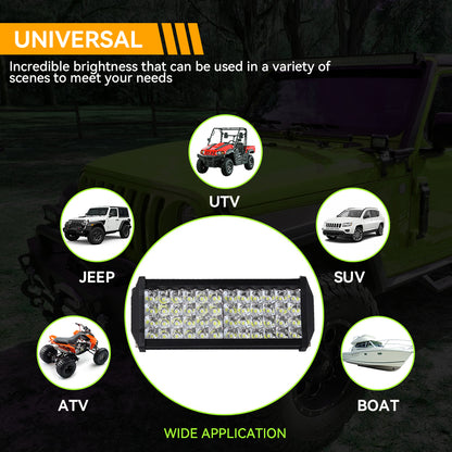 Offroad LED Work Light Bar Sport Lamp Driving Truck Car SUV Boat Tractor Accessory Powerful LED Hea 2