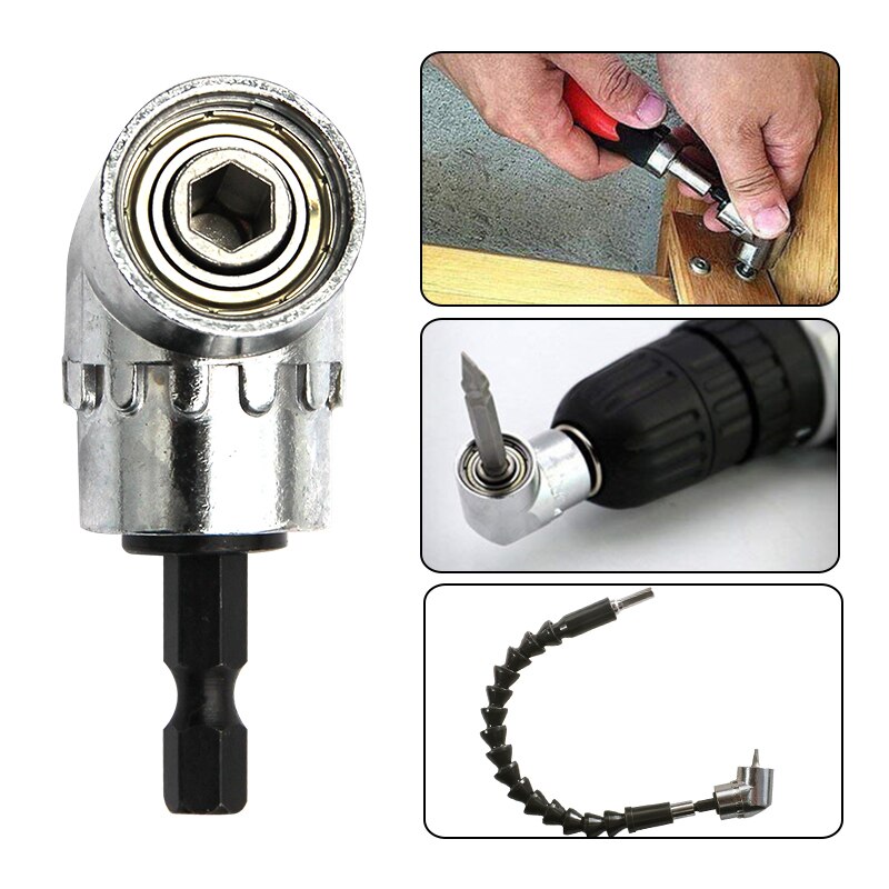 Joint Electric Drill Corner Attachment, Turning Screwdriver, Extension Socket Screwdriver Head Tool