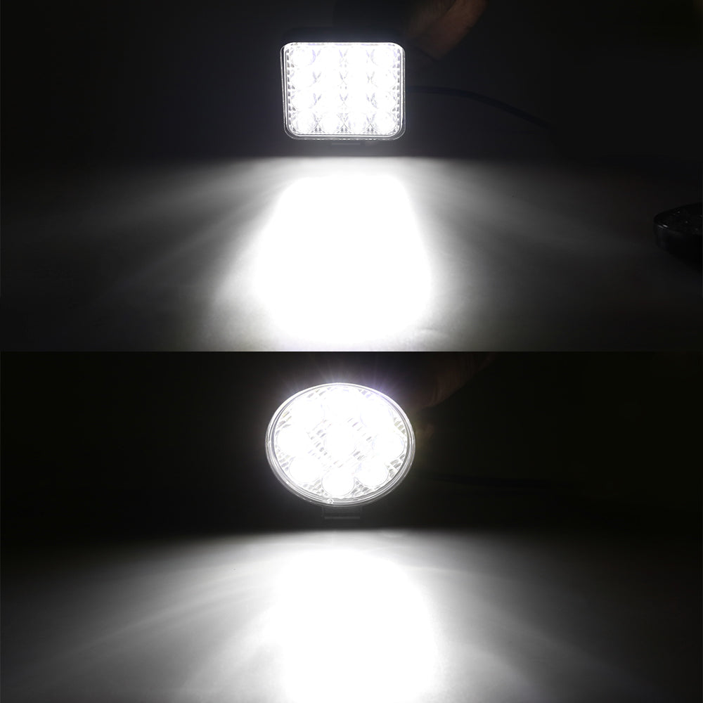 LED Work Light Bar Square Spotlight For Truck Jeep ATV SUV Tractor Motorcycle 4