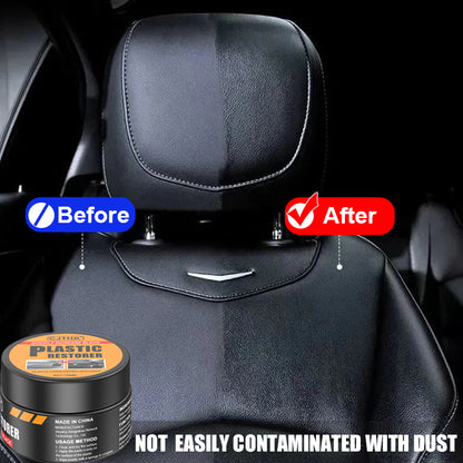 Auto Interior Leather  Panel Renewal Wax Car Plastic Restorer Back To Black Gloss Coating Agent Aut 1
