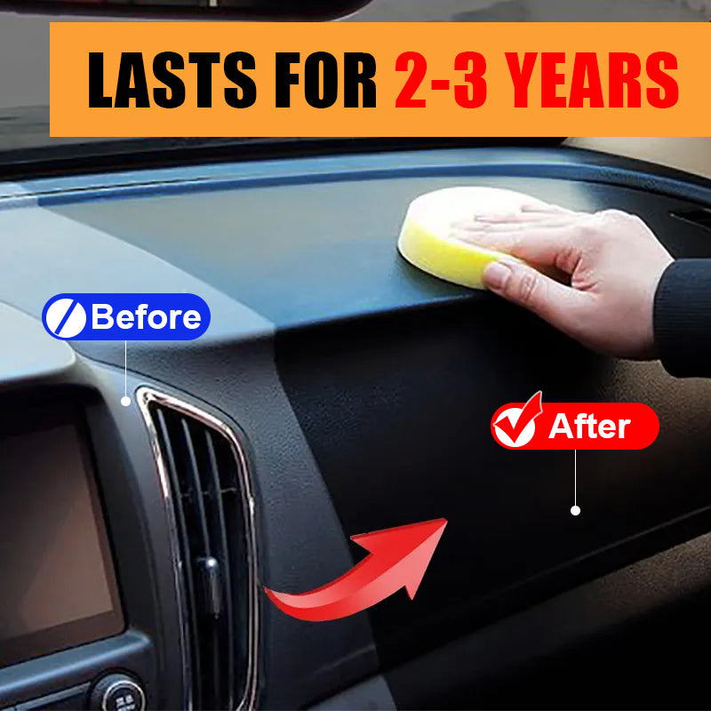 Auto Interior Leather  Panel Renewal Wax Car Plastic Restorer Back To Black Gloss Coating Agent Aut 2