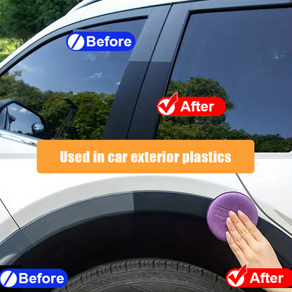 Auto Interior Leather  Panel Renewal Wax Car Plastic Restorer Back To Black Gloss Coating Agent Aut 4