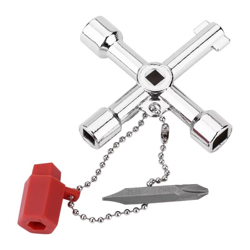 JUSTINLAU 4Way Universal Internal Triangle Key Wrench  Multifunctional Hand Tool For Plumbing Elect 3