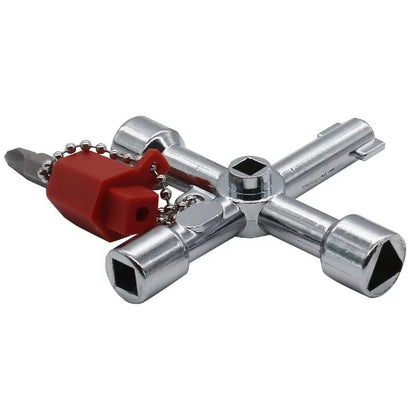 JUSTINLAU 4Way Universal Internal Triangle Key Wrench  Multifunctional Hand Tool For Plumbing Elect 4