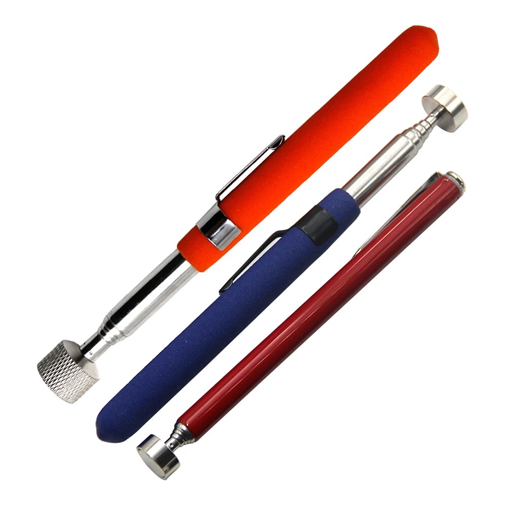 Portable Multifunctional Extractor Pen Magnetic Retractable Pickup Suction Iron Rod Clip Automotive 3