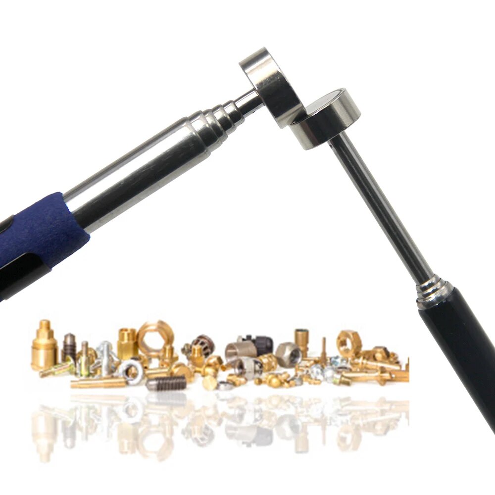Portable Multifunctional Extractor Pen Magnetic Retractable Pickup Suction Iron Rod Clip Automotive 5