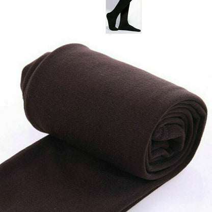 Thick Thermal Fleece Leggings, Women's Winter Hosiery, Full Foot Tights, Cold Weather Accessories