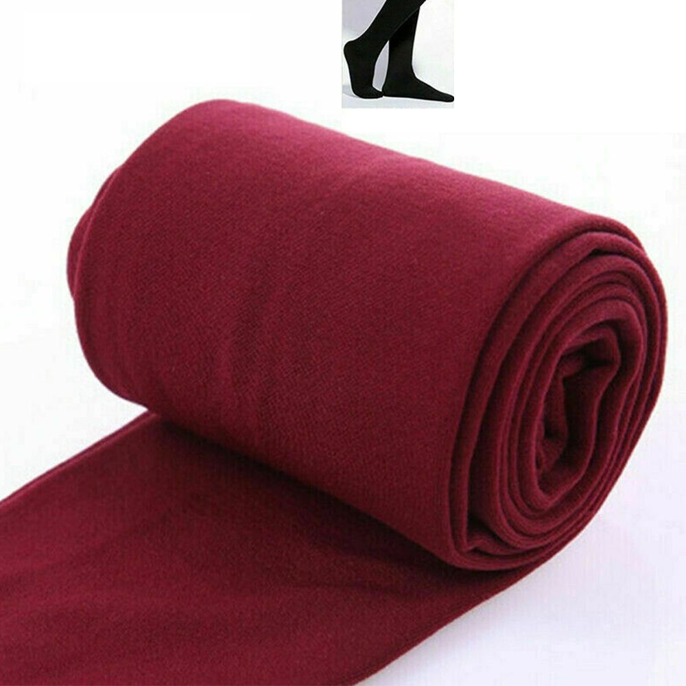 Thick Thermal Fleece Leggings, Women's Winter Hosiery, Full Foot Tights, Cold Weather Accessories