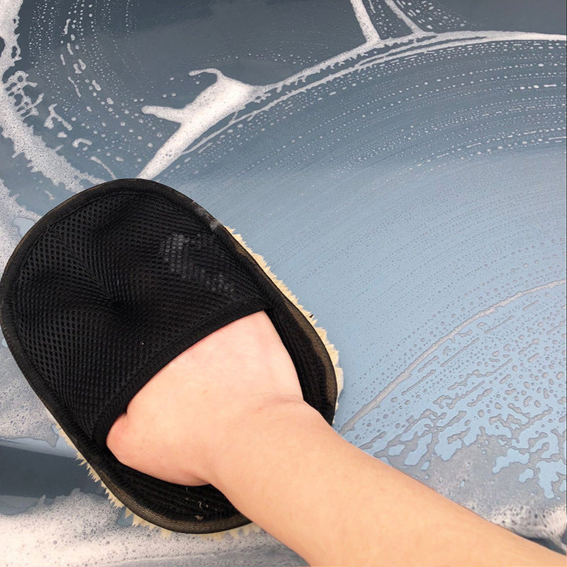 Soft Microfiber Auto Car Cleaning Glove Car Paint Washer Motorcycle Cleaning Care Tool 3
