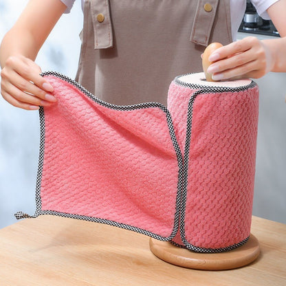 Super Absorbent Kitchen Daily Dish Towel, Thickened Non-Stick Oil Scouring Pad, Lint Free Table Cleaning Cloth