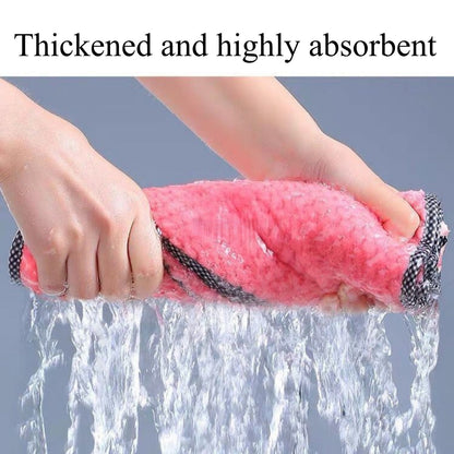 Super Absorbent Kitchen Daily Dish Towel, Thickened Non-Stick Oil Scouring Pad, Lint Free Table Cleaning Cloth