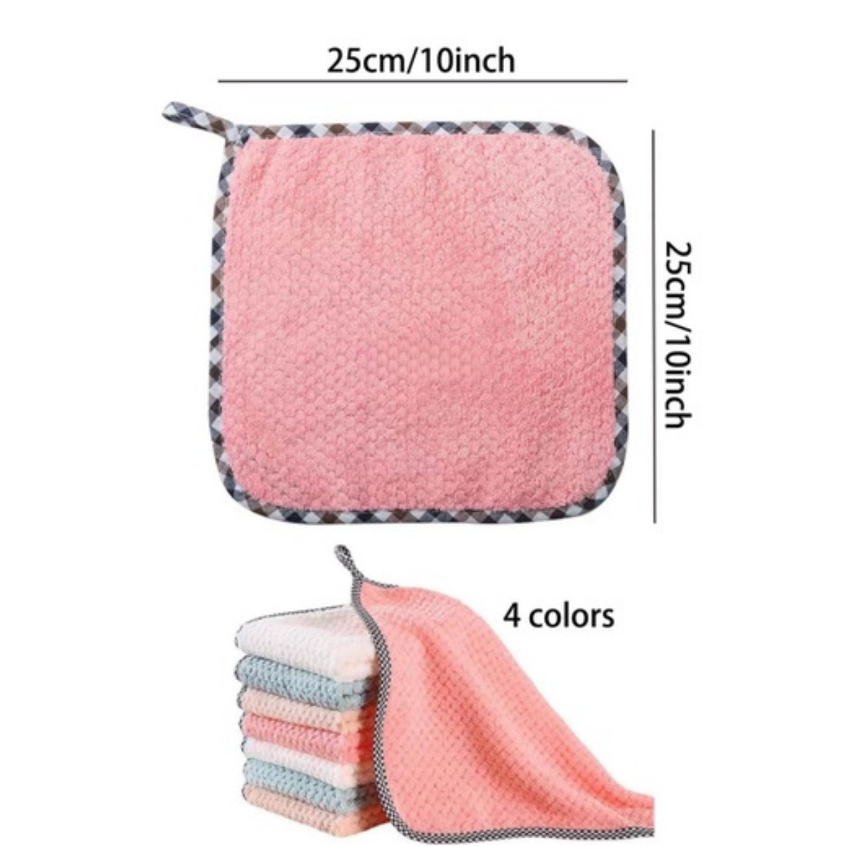 Super Absorbent Kitchen Daily Dish Towel, Thickened Non-Stick Oil Scouring Pad, Lint Free Table Cleaning Cloth