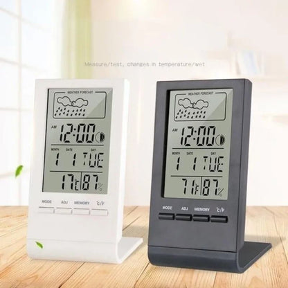 LED Digital Weather Station Clock With Thermometer And Hygrometer 5