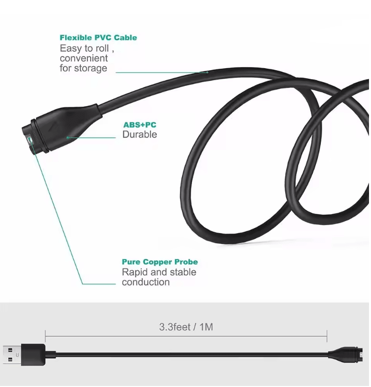 ProCharge USBC Charging Cable For Garmin Watches 1