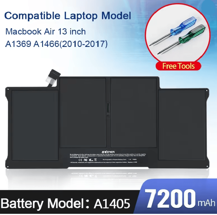 PowerCore Laptop Battery For MacBook Air A1375  A1406 6
