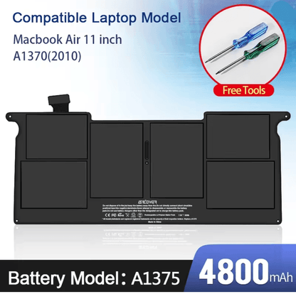 PowerCore Laptop Battery For MacBook Air A1375  A1406 7