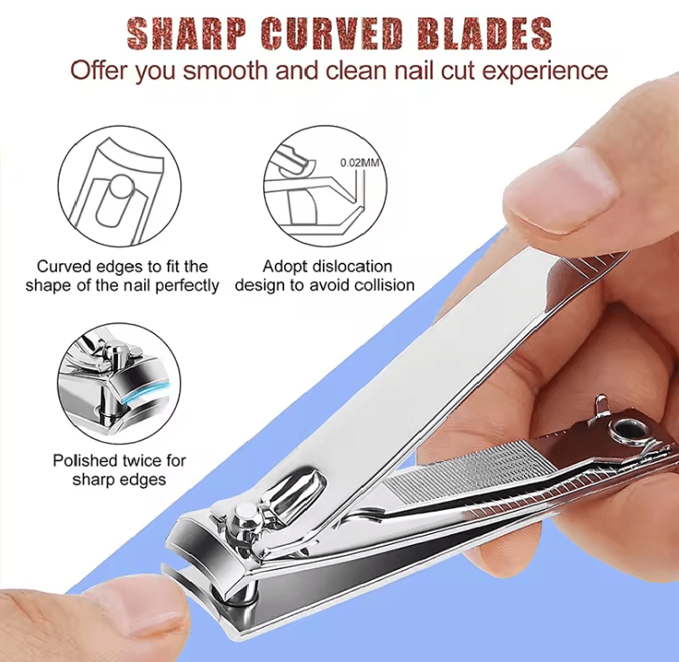 PrecisionEdge Stainless Steel Nail Clippers For Thick And Hard Nails 1