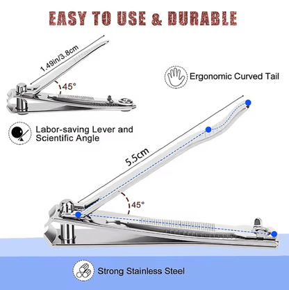 PrecisionEdge Stainless Steel Nail Clippers For Thick And Hard Nails 2