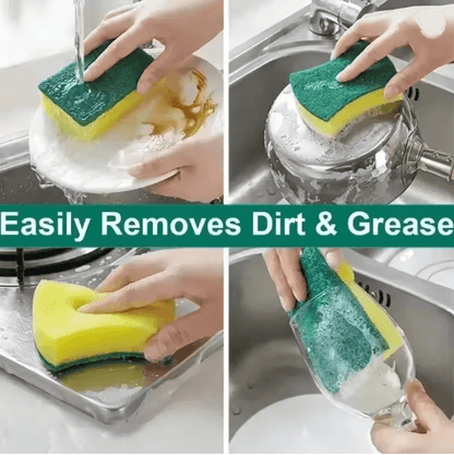 CleanEase Multi Purpose Dishwashing Sponge Set For Kitchen And Home Use 4