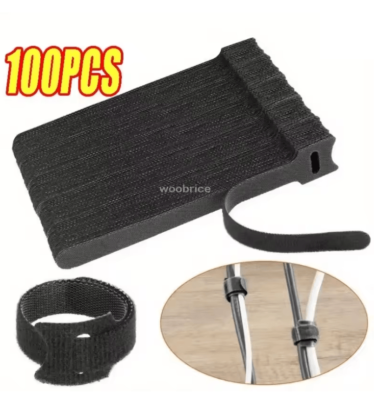 FlexTie Reusable Nylon Cable Organizer Straps for Wire and Cord Management