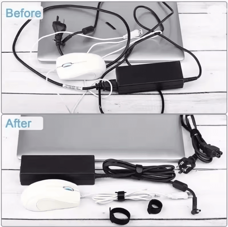 FlexTie Reusable Nylon Cable Organizer Straps For Wire And Cord Management 2