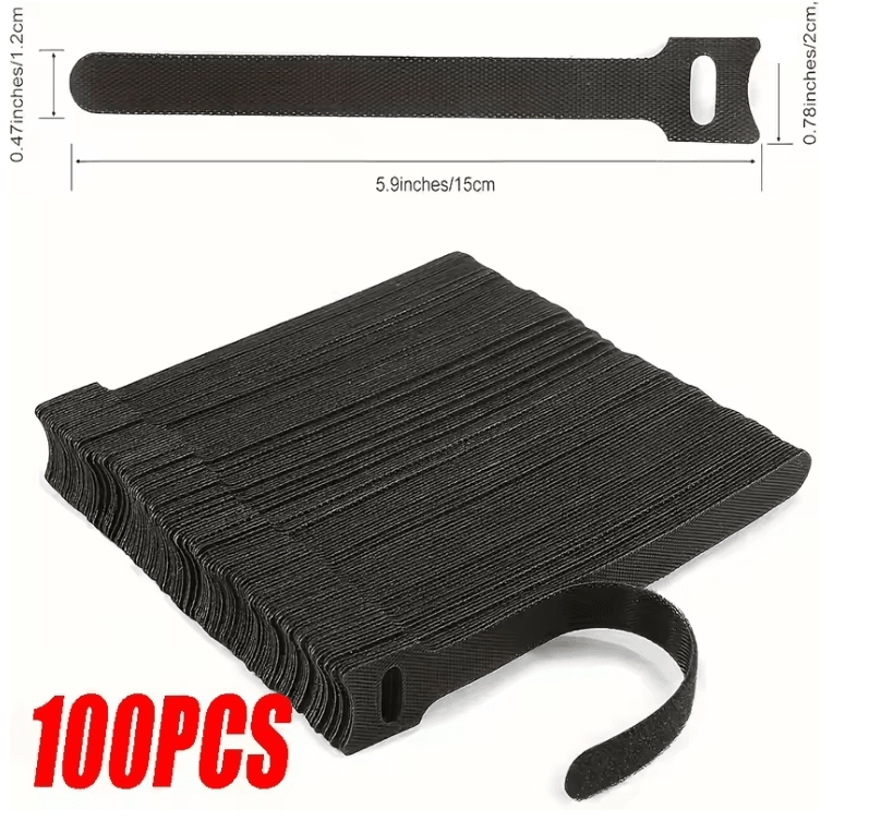 FlexTie Reusable Nylon Cable Organizer Straps For Wire And Cord Management 8