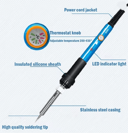 Adjustable Temperature Electric Soldering Iron 60W For Precise Repair And Welding Work 2