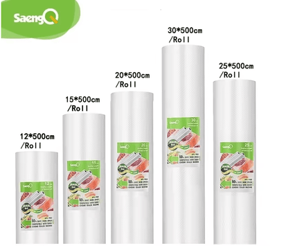 SaengQ Vacuum Sealer Rolls For Food Fresh Keep Long Life 6