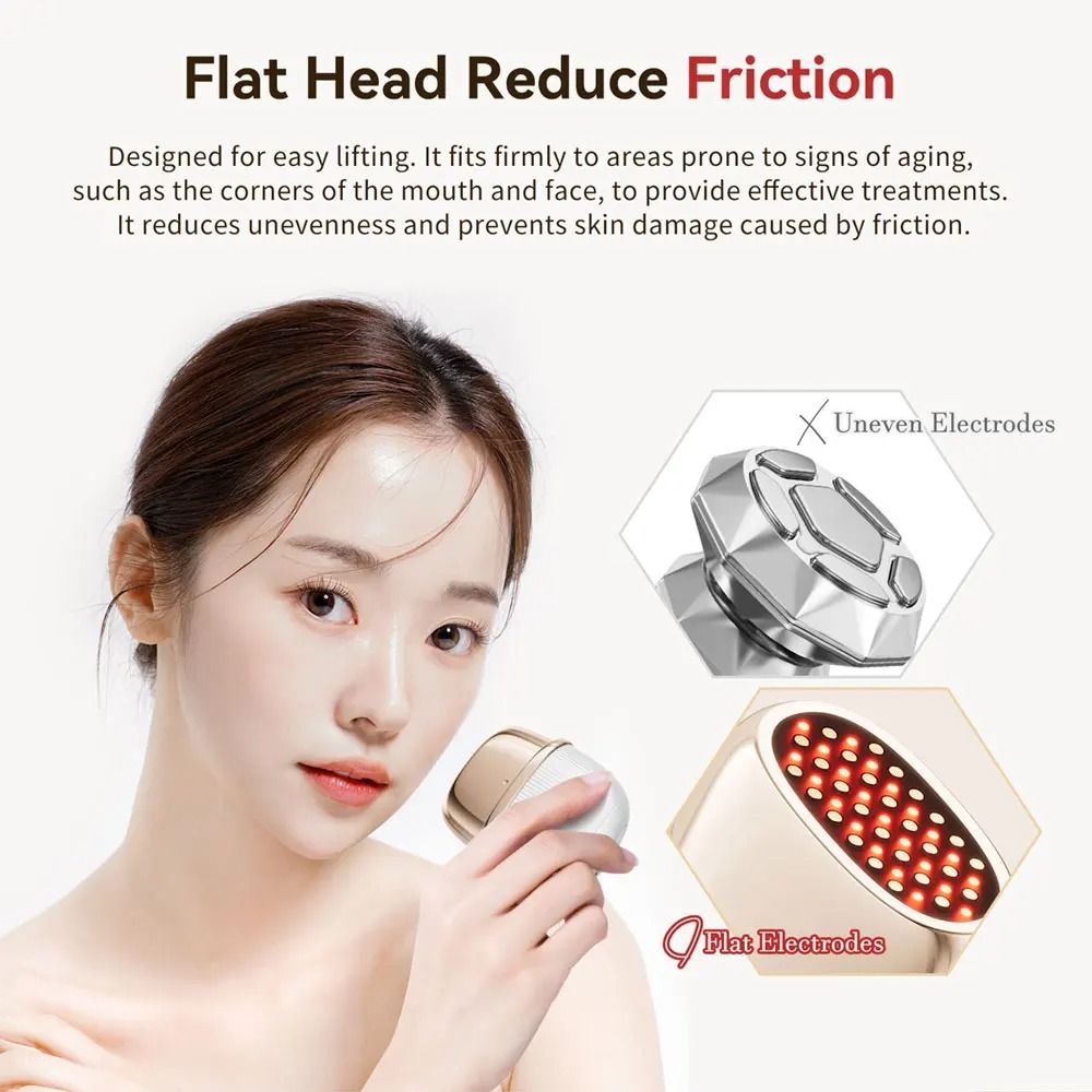 ANLAN Multi Polar RF Beauty Device EMS Facial Lifting Skin Tightening 24K Gold 4