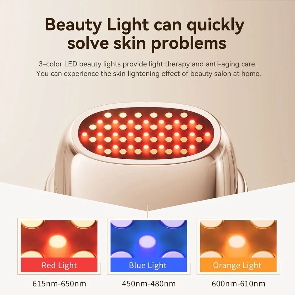 ANLAN Multi Polar RF Beauty Device EMS Facial Lifting Skin Tightening 24K Gold 5