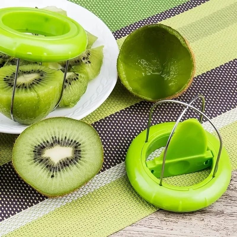 Kiwi Cutter Peeler Slicer Kitchen Detachable Stainless Steel Fruit Tool 2