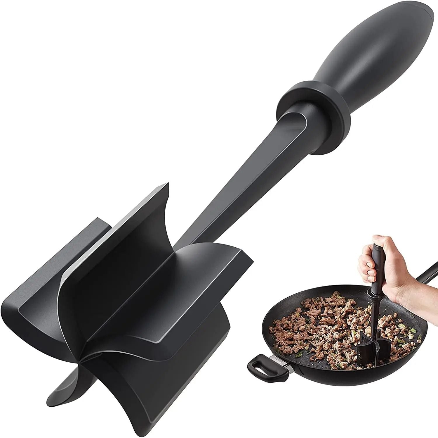 Meat Chopper Ground Beef Masher Heat Resistant Kitchen Tool