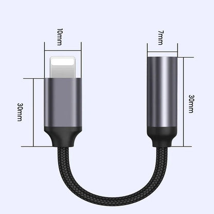 IOS To 35 Mm Jack Cable Adapter AUX For IPhone 12 13 14 Pro Headphone Connector Audio Splitter 5