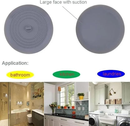 Universal Silicone Drain Stopper And Hair Catcher For Bathroom And Kitchen 2
