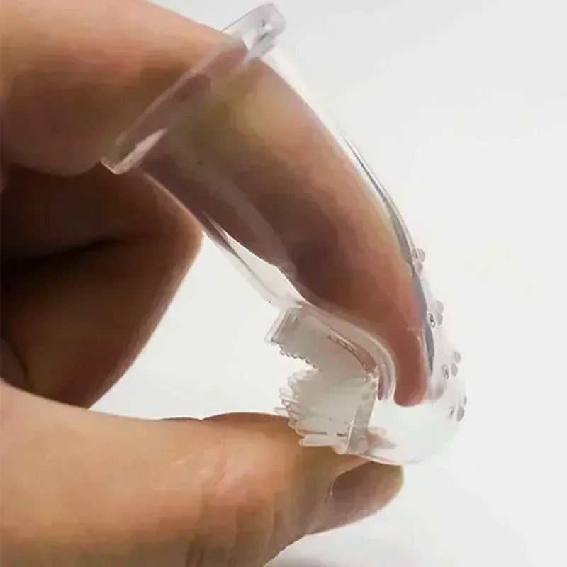 Soft Pet Finger Toothbrush For Gentle Dental Care 4