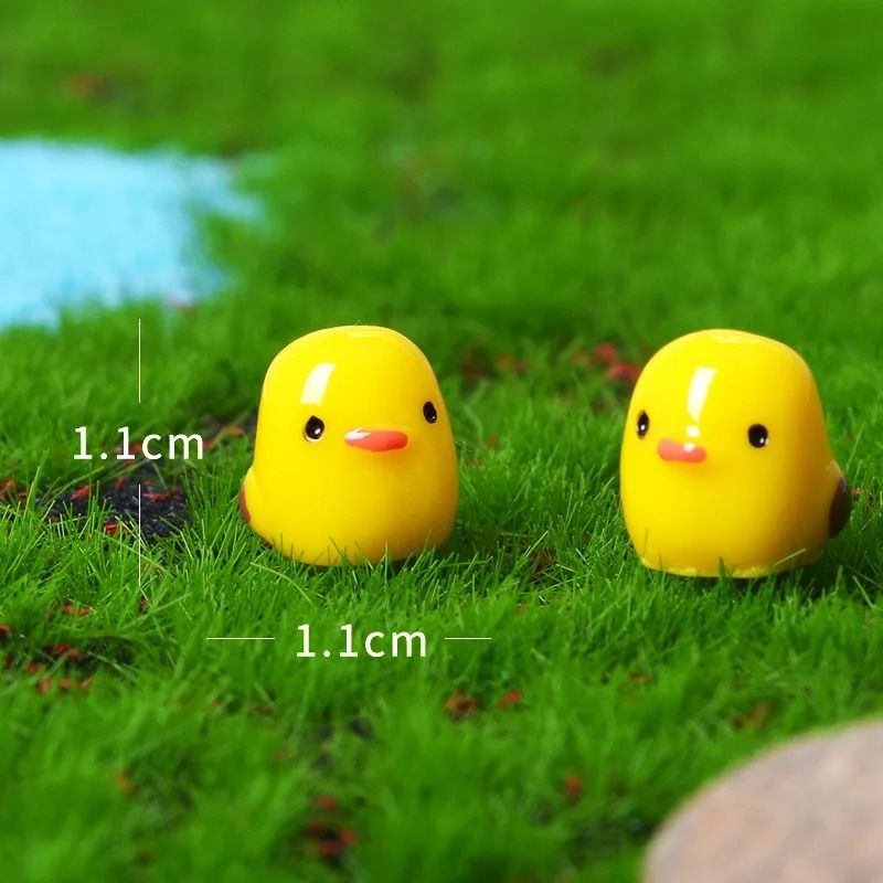 Mini Chicken Figurines Fairy Garden Decoration Set 5