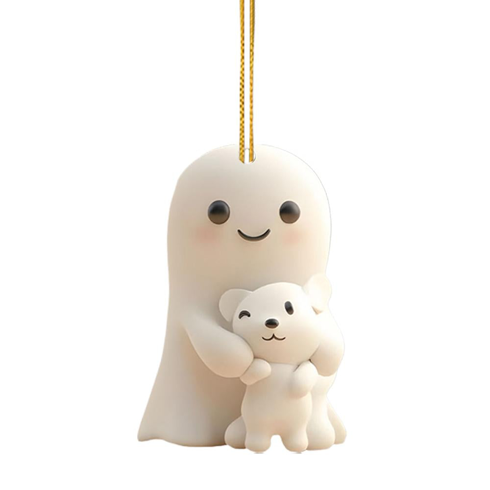 Christmas Ornaments, Acrylic Flat Ghost Doll, For Party Christmas Tree, Hanging Decorations