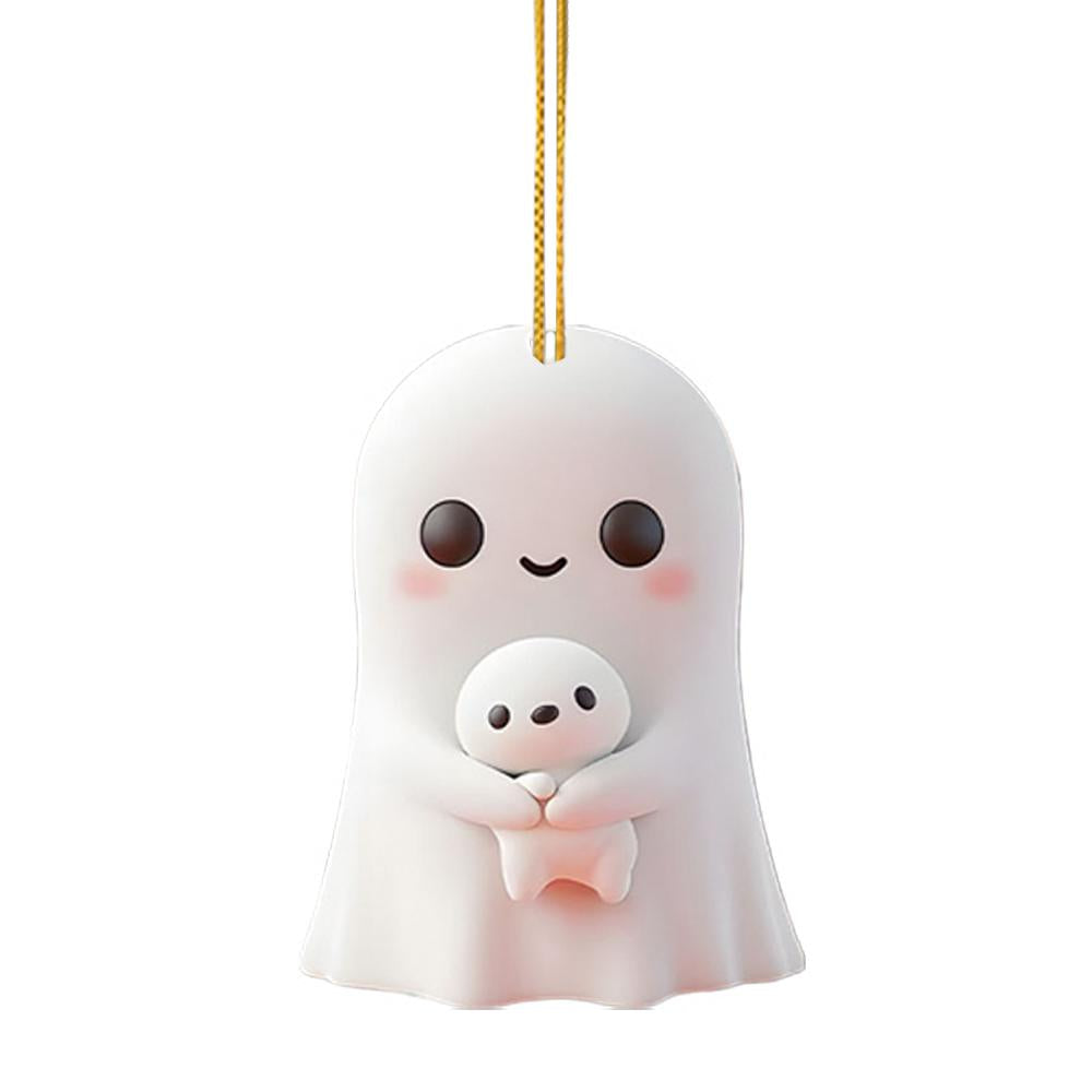 Christmas Ornaments, Acrylic Flat Ghost Doll, For Party Christmas Tree, Hanging Decorations
