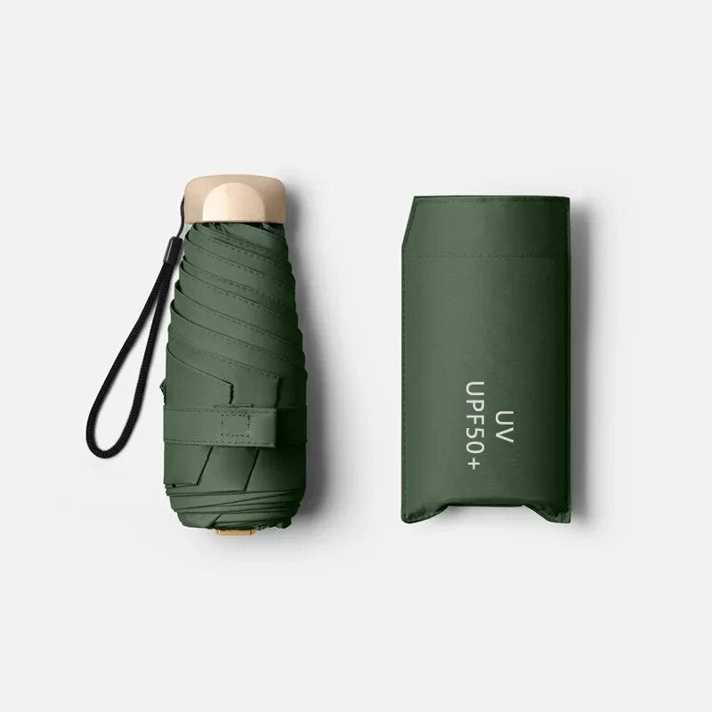Pocket Rain Umbrella Mini Sun Umbrella Sun Shade Parasol Capsule Vinyl Folding UV Ultraviolet Prote 11