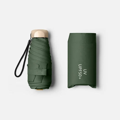 Pocket Rain Umbrella Mini Sun Umbrella Sun Shade Parasol Capsule Vinyl Folding UV Ultraviolet Prote 11