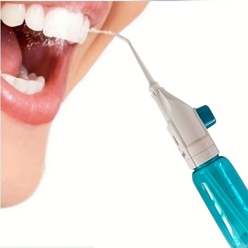Portable Teeth Clean Water Dental Floss, Household High Pressure Oral Irrigator, Manual High Pressure Water Toothpick